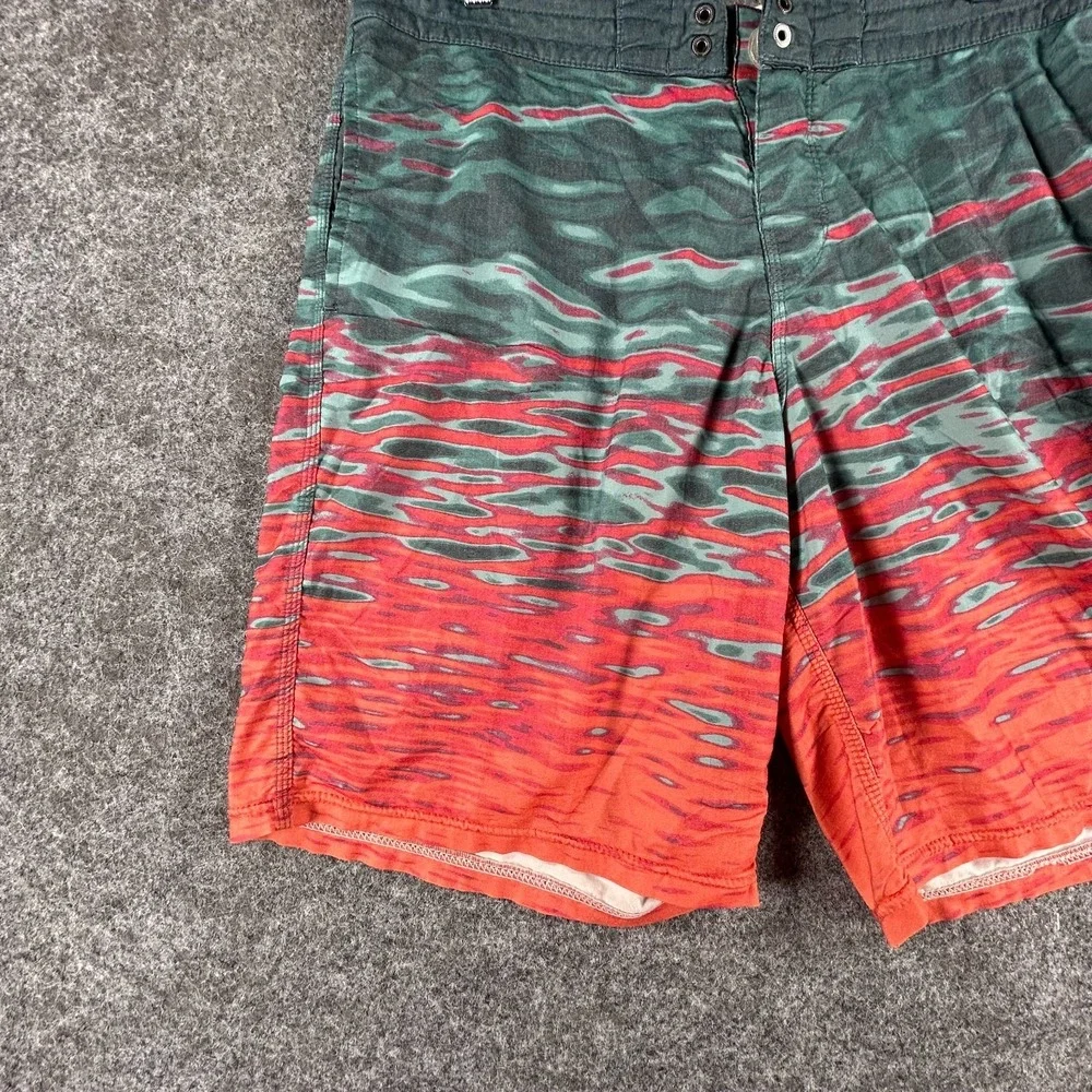 Billabong All Day Sunset‎ Lo Tides Board Shorts Mens Blue Orange Water Shade